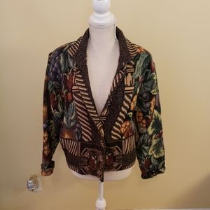 Vintage Painted Pony Tapestry Jacket